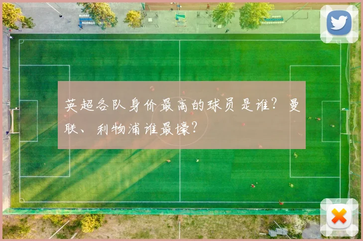 英超各队身价最高的球员是谁？曼联、利物浦谁最壕？